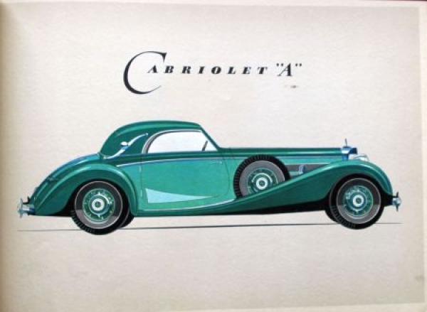 Mercedes-Benz 540 K Modellprogramm 1939 Original Automobilprospekt (5233)